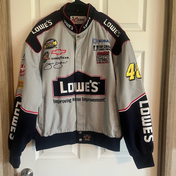 Chase Authentics Other - NASCAR Chase Authentics Gray And Black Jacket with Red and White Logo Trim XL